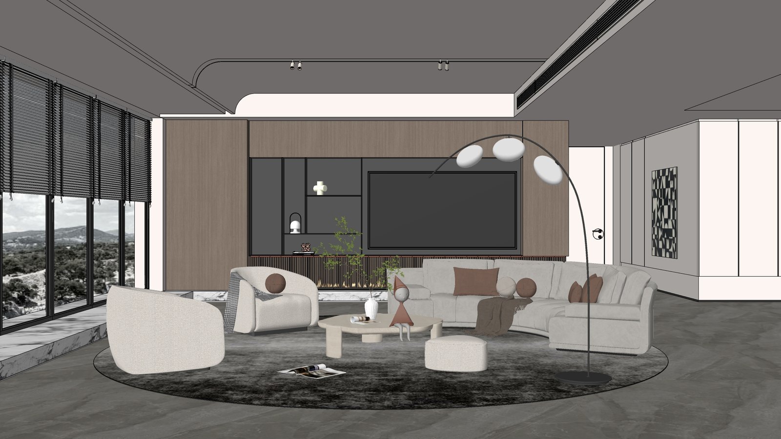 SketchUp 素模畫面